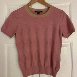 Brooks Brothers Crewneck Short Sleeve Sweater